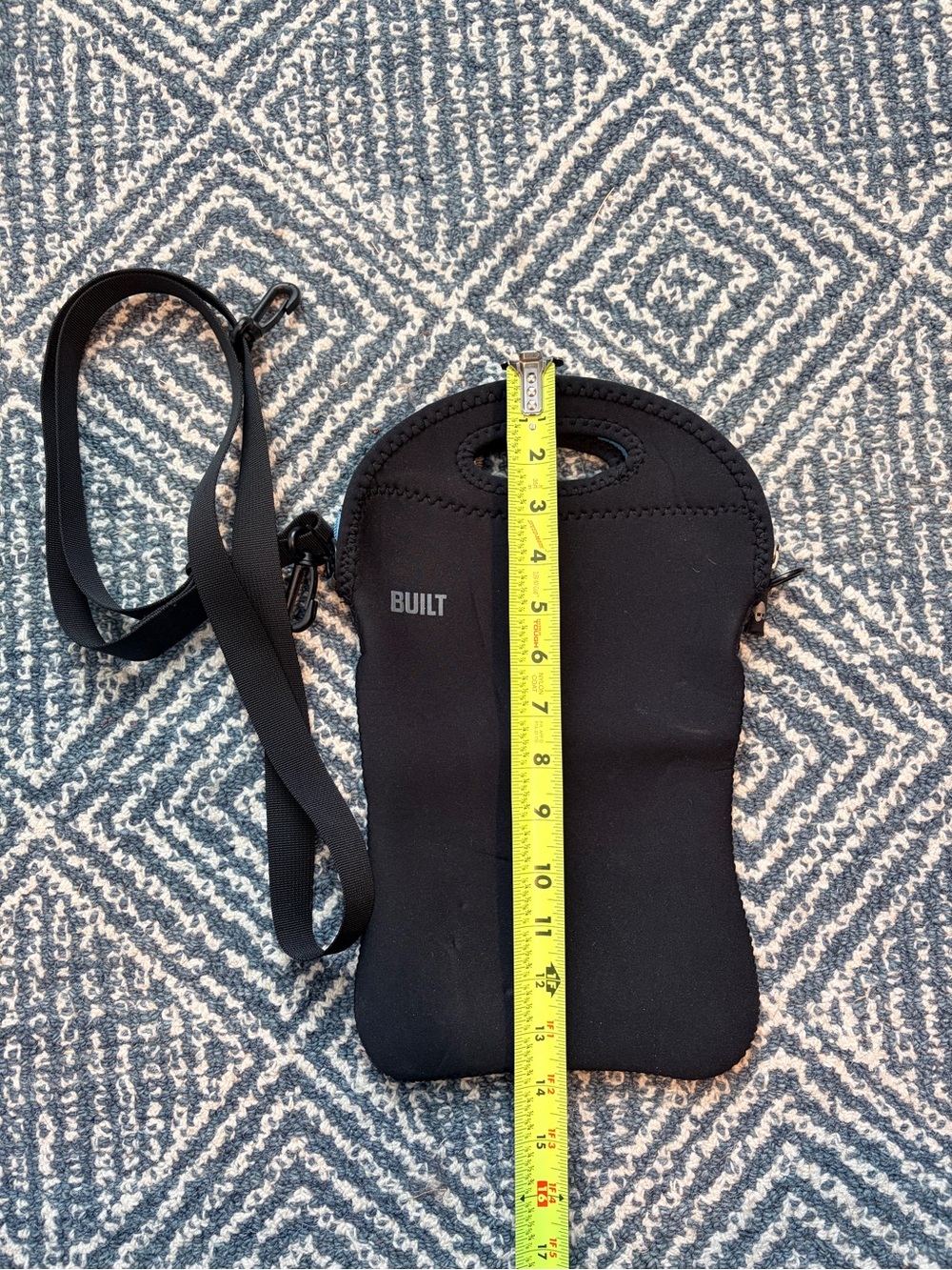 Built Black Neoprene Pouch with Adjustable Strap